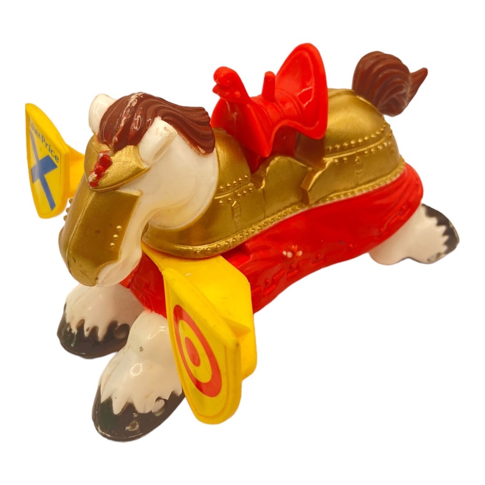 Fisher Price Vintage Great Adventures Jousting Knights Horse 7123 1994 - Picture 4 of 12